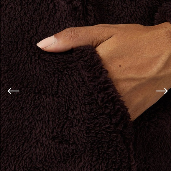 WOMEN'S SOFT SHERPA PULLOVER HOODIE - BOYSENBERRY / S - Picture 5 of 5